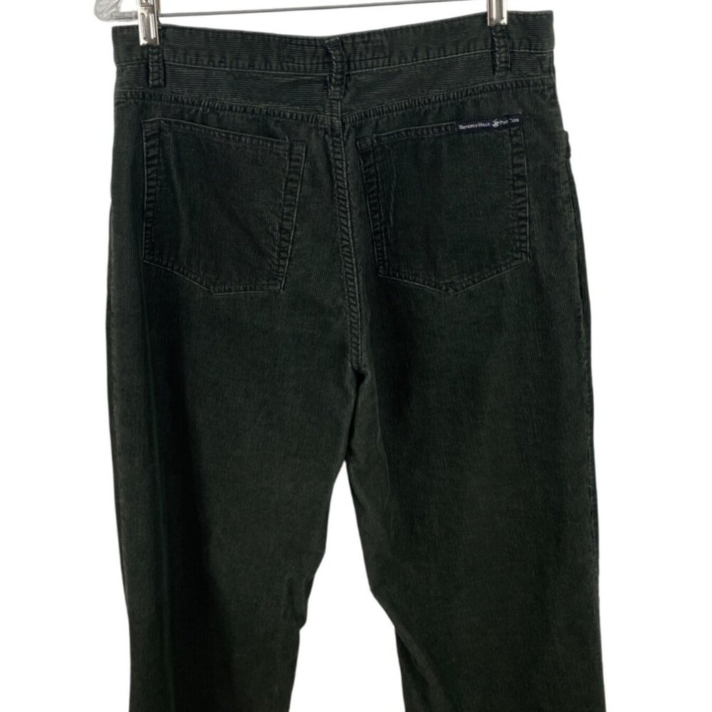 Beverly Hills Polo Club Dark Green Corduroy Pants Mens Size 34x32 - Picture 5 of 9